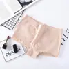 Casa Japonesa Americana Pantalones Cortos de Boxeador para Mujer Sin Marca Cintura Media Entrepierna de Algodón Puro Cadera Transpirable Encaje Lateral Pantalones Cortos de Boxeador para Mujer