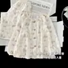 Pijama de Algodón Nube para Niñas Estilo Dulce y Lindo Primavera y Otoño Manga Larga Pantalón Largo Dibujos Animados Conjunto de Ropa de Casa para Niños Holgado