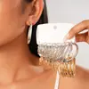 Juego de Dieciséis Piezas de Aretes Redondos Geométricos Metálicos Retorcidos Estilo Europeo y Americano, Simples y Versátiles, Ecológicos, Aretes de Gama Alta