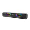 Altavoz Bluetooth Inalámbrico con Luces de Colores, Ranura para Tarjeta, Radio, Subwoofer de Escritorio, Sonido Estéreo, Portátil