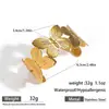Pulsera Abierta Mariposa de Acero Inoxidable Estilo Europeo y Americano Malt, Sensación de Lujo Ligero de Gama Alta, Joyería de Diseño Simple Versátil para Mujeres