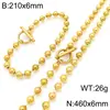 Fabricante de Dongguan Colar Oco de Aço Inoxidável para Homens e Mulheres Design Personalizado Estilo Ins Fivela Ot em Formato de Coração Pulseira Tendência com Contas Redondas