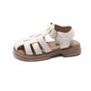 Sapatos para Meninas, Sandálias de Princesa Trançadas para Crianças, Novo Estilo Verão 2026, Crianças de Tamanho Médio e Grande, Bebês Meninas, Sapatos de Praia com Sola Macia