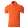 Camisa Publicitaria de Verano 2022 de Malla Fresca de Secado Rápido Solapa Manga Corta Blanco Guapo Personalizado Venta al Por Mayor Color Sólido Camiseta con Abertura
