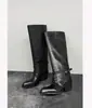 Botas Altas para Mujer 2026 Otoño/Invierno Nuevas de Caña Alta con Tacón Grueso y Punta Cuadrada Botas Largas Botas Altas de Montar