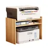 Mesa Soporte para Impresora de Escritorio Pequeña de Doble Capa Soporte para Copiadora Estante de Almacenamiento de Escritorio de Oficina Estantería de Escritorio