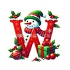 Novo Carro Pendurado Árvore de Natal Plana Transfronteiriça Feriado Carta de Natal 26 Pingente Decorativo Decoração de Boneco de Neve Acrílico