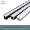 Fita de Luz LED Linear Luz de Armário Kit de Carcaça de Perfil de Alumínio Embutido Tira de Luz Suave Calha de Luz Laminada em Forma de U de Alumínio