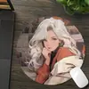 Fábrica de Origen Redondo Periódico Pared Chica Retro Creativo Escritorio Alfombrilla Antideslizante Bloqueo de Precisión E-Sports Alfombrilla de Ratón