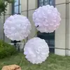 3 Flores Bola de Neve Artificiais na Cor Creme, Flores Artificiais para Casamento e Decoração de Casa, Atacado