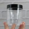 Pote 68 dentes 250MLpet creme garrafas boca larga garrafas de plástico transparente de grau alimentício latas seladas latas de armazenamento