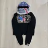 Sudadera Estampada Y2K Artículo de Moda Urbana Diseño Mascarilla Cálida Transfronteriza Unisex Retro Estilo Americano Invierno