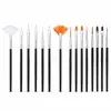 Conjunto de Pincéis Populares para Nail Art Transfronteiriço, Canetas para Pintura de Unhas, Canetas Pontilhadoras, Canetas para Desenho de Flores, Canetas Gel, Canetas para Desenho de Linhas em Unhas