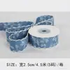 Tela con Borde de Gancho de Mezclilla Estampada Cinta para Lazos de Manualidades Accesorios para el Cabello Diadema Ropa Sombrero de Paja Decoración de Regalo Materiales Etc