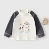 Ropa de Bebé Jq Jingqi Camiseta de Manga Larga con Estampado de Dibujos Animados para Bebés Ropa Infantil Algodón Puro Cuello Redondo Camiseta Básica
