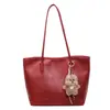 Bolso de mujer de gran capacidad retro 2026 nueva moda versátil para el antebrazo bolsa de mensajero simple casual bolso de hombro tote