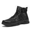Botas Martin Gruesas de Caña Alta para Hombre Otoño e Invierno, Lona, Cálidas, con Cordones, Estilo Camuflaje Retro, Zapatos de Seguridad para el Trabajo para Hombre