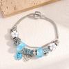 Pulsera más vendida de Amazon, Joyería fina de moda DIY con incrustaciones de vidrio y diamantes, Cadena de pulsera accesorio personalizado estilo Pan