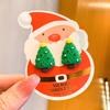 Nuevos clips para orejas de Navidad para niños, lindo diseño de reno y alce, aretes versátiles para niñas sin perforaciones, aretes de dibujos animados.