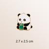 Insignia de Panda Lindo Guofeng Bambú Pequeño Panda Estilo Dulce Accesorios para Ropa Broche Decoración de Bolsa de Panda