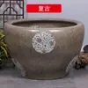 Tanque grande de patio de porcelana azul y blanca de Jingdezhen tanque de agua tanque de peces dorados cuenco de loto maceta de loto lirio de agua tanque de tortugas tanque de tortugas de hotel