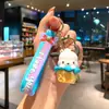 Llavero Sanrio Kuromi Dibujo Animado Lindo Cinnamoroll Llave de Coche Colgante para Mochila de Estudiante Pequeño Regalo