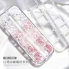 Acessórios para Unhas Laço Fita de Ballet Borboleta de Resina Acessórios de Unha Vestíveis Decoração Caixa com 12 Compartimentos