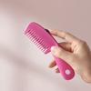 Faca de corte de cabelo autoprojetada, ferramenta de desbaste de cabelo de dupla finalidade, artefato de corte de cabelo, pente de corte de cabelo feminino, pente de franja