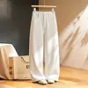 Pantalones Casuales Rectos de Cintura Alta Personalizados Otoño 2026 Nuevo Estilo Adelgazantes Ocultan Imperfecciones Versátiles Caída Larga Chic para Viajar al Trabajo