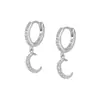 Set de Aretes de Lujo Populares Transfronterizos Europeos y Americanos, Cobre Chapado en Oro Real Incrustado con Circonita, Aretes de Lujo Ligero y de Gama Alta