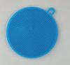 Escova de limpeza de silicone Silicone Prato de lavar louça pano durável ambientalmente amigável lavar toalha agente de lavagem de silicone redondo escova de lavar prato