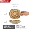 Cuenco de gres esmaltado con doble asa cuenco de cerámica retro vajilla japonesa al por mayor cuenco grande para el hogar cuenco para sopa cuenco práctico portátil