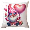 Nueva funda de almohada de Amazon transfronteriza para el Día de San Valentín, lindo elfo, amor rojo, funda de almohada para sofá de sala de estar