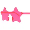Gomitas en forma de corazón de colores, gafas de sol de una pieza estilo millennium ins para chica popular con diseño de estrella de cinco puntas para mujer, gafas de sol sin montura para hombre y mujer