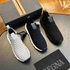 Novo Estilo Transfronteiriço 2024 Sapatos Esportivos Casuais Fly-Knit para Homens, Verão Respirável, Leve, Confortável, Sapatos Masculinos da Moda