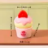 Llavero Colgante Creativo de Helado de Frutas Coloridas de Verano Muñeca Casa Hecho a Mano DIY Mini Adornos de Escritorio