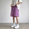 Estilo Americano Verão Novo Design de Nicho Zíper Listrado Colorido Nylon Secagem Rápida Cintura Calças Curtas Shorts Soltos