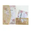 Tarjetas de Felicitación de Papel Cortado a Láser para Bodas con Patrones de Encaje Estilo Europeo, Invitaciones Caladas con Papel Brillante, En Stock