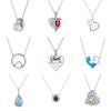 Colección de Cadena para Clavícula de Moda Estilo Bohemio Piedra Natural de Color Diseño Original Collar de Perlas Plata 925 Venta Directa