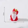 Nuevo producto transfronterizo: adorables figuras de Santa Claus y pingüinos para paisajes en miniatura, decoraciones DIY, accesorios para bolas de cristal y pequeños adornos