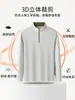Camiseta de Manga Larga con Media Cremallera y Cepillado por Ambos Lados para Hombre, Primavera y Otoño, Fibra de Terciopelo Cálido Ultrafina, Camiseta Interior Laminada sin Costuras para Hombre