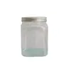Bote para Dulces de Aluminio Cuadrado de 500ml 660ml, Frasco Transparente de Boca Ancha para Té de Flores, Botella de Plástico PET, Botella para Empaque de Snacks