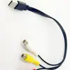 Los fabricantes suministran cable USB a 3 RCA (Loto) para audio y video, línea para decodificador de TV, cobre puro