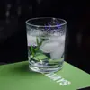 Vaso Redondo de Vidrio Casual 220ml Rayado para Hogar Restaurante Vaso de Agua Alta Calidad Translúcido y Logo Imprimible