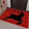 Felpudo de Nochevieja para el Año del Cordero, con un diseño festivo, adecuado para usar en la entrada, en el baño y como alfombrilla antideslizante para absorber agua. Disponible para venta al por mayor