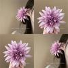 Grampo de Cabelo Flor Ouriço do Mar Roxo Super Fada Sentido de Atmosfera Marinha para Espelho Simulação Cabeça de Flor Prendedor de Cabelo Feminino