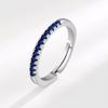 S925 prata esterlina arco-íris anel feminino estilo europeu e americano luz luxo nicho design colorido anel de zircão popular jóias atacado
