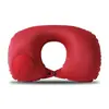 Fabricante Original Almohada Inflable en Forma de U Se Puede Personalizar Logo Regalo Evento Venta al por Mayor Portátil Viaje Almohada para Cuello Almohada Inflable