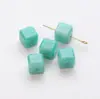 Cuentas cúbicas de cuarzo rutilado dorado natural, cuentas lisas de cristal dorado para pulseras y joyería DIY al por mayor