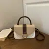 Bolsa transversal quadrada pequena para mulheres, novo modelo 2026, moda casual outono e inverno, bolsa de ombro simples feminina